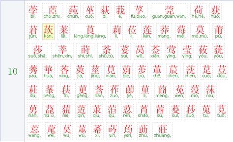 10畫字|10画的字